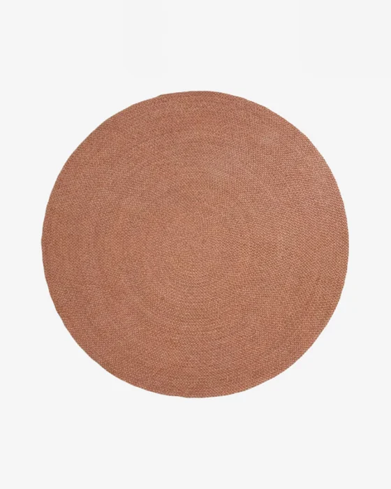 Alfombra Despas de fibras sintéticas - terracota Ø200 cm en Rojo - Muebles para el exterior, Uruguay | Kavehome