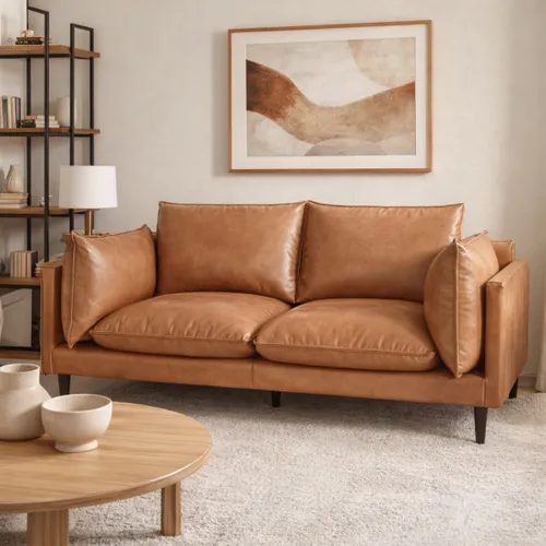 SOFA PATAGONIA Cognac 3 CUERPOS, Uruguay | Viasono