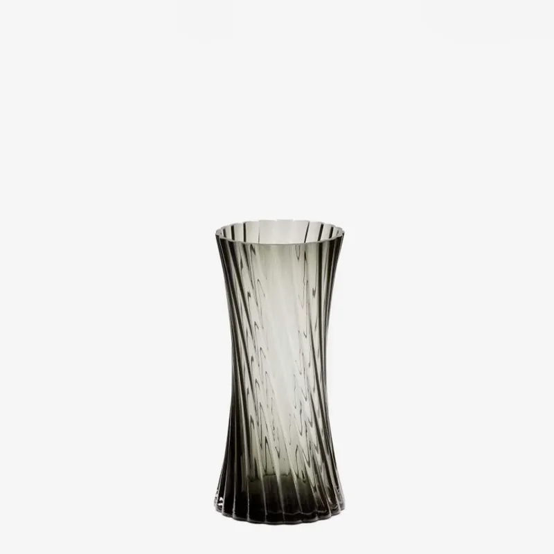 Jarrón Arep de vidrio gris - 28 cm en Gris - Jarrones, Uruguay | Kavehome