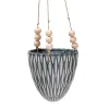 Flowerpot, Hanging, Grey, Stoneware - Macetas, Uruguay | Tutto Deco, vista 1 de 2