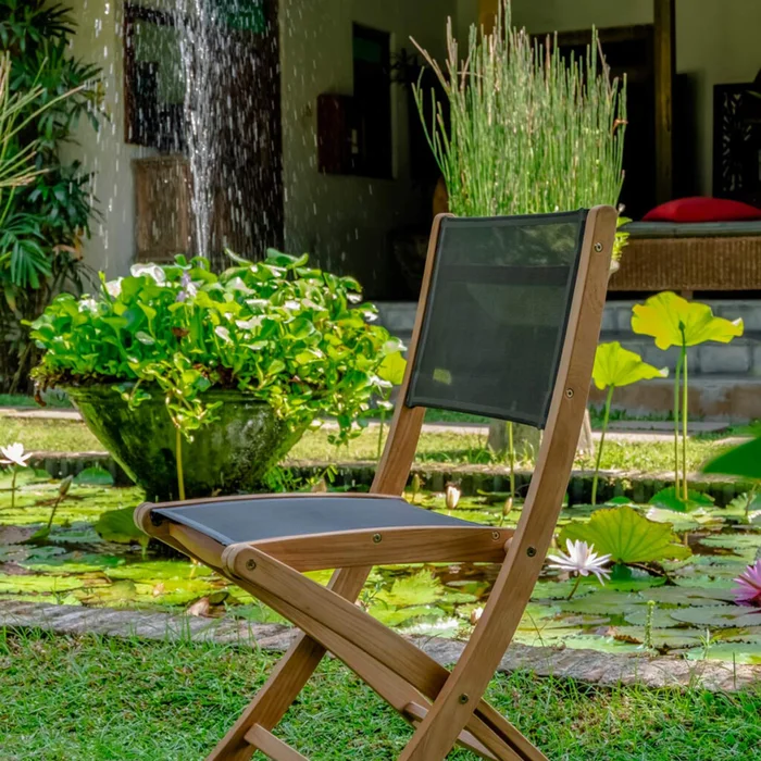 Silla de exterior NAVY Negro en Negro - Sillas, Uruguay | Viasono