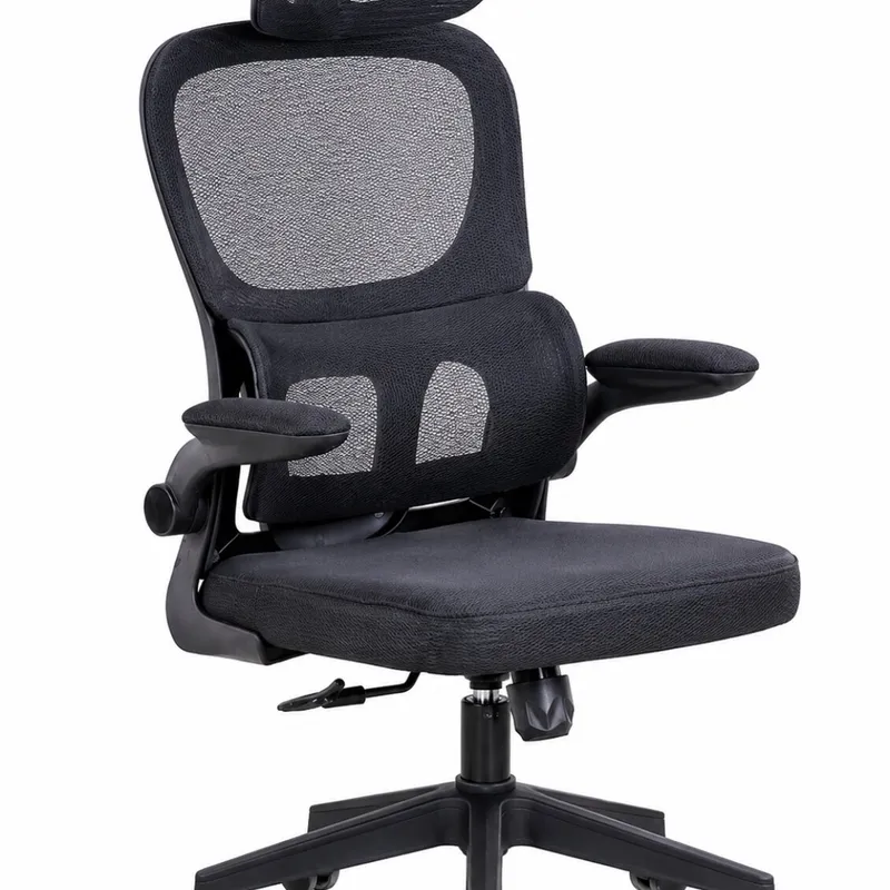 SILLA DE OFICINA CON TELA MESH NEGRO MC070A - Escritorios y sillas de escritorio, Uruguay | Alfa Ventas