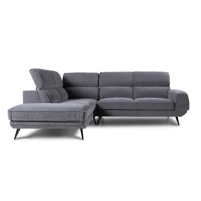 Rinconera Versatile - Tela Microfibra - Chaise Izquierdo - 6686-7 Gris en Gris - Sillones y sofás, Uruguay | NYR, vista 2