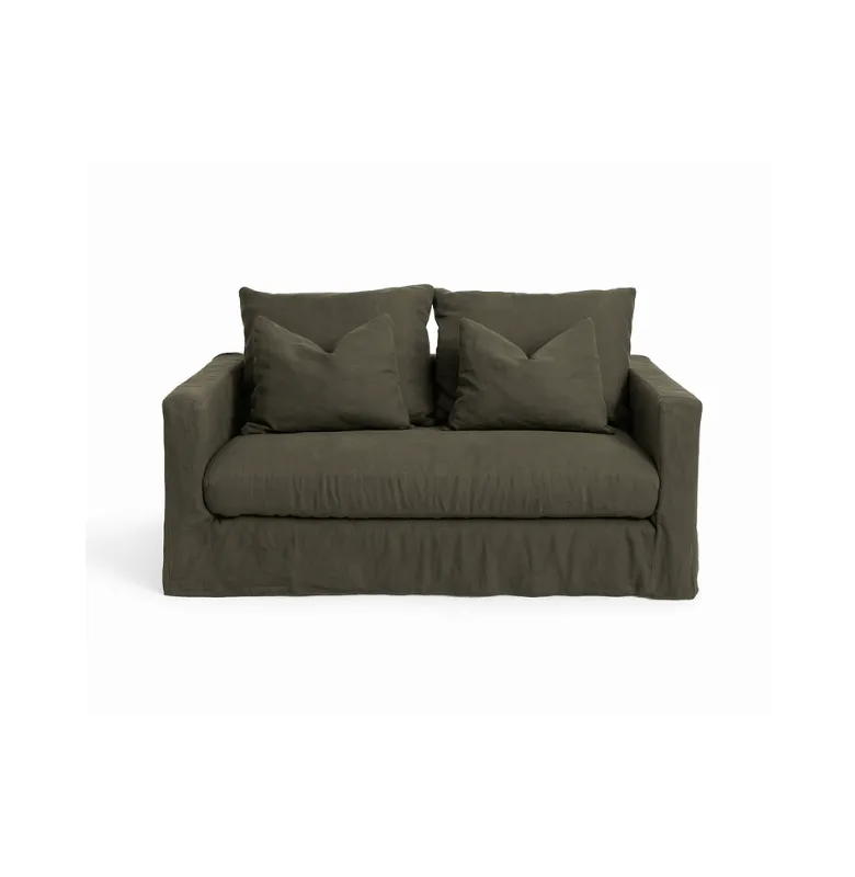 SOFA BISCARROSSE LOVESEAT 130 NEWLIN ECORSE en Marrón - Sillones y sofás, Uruguay | Masinfinito Casa