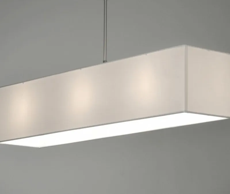 Colgante rectangular blanco en Blanco - Lámparas colgantes, Uruguay | La Perla