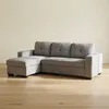 Sofá C/chaise Más De 4 Cuerpos Tela Gris Detroit en Gris - Sillones y sofás, Uruguay | Divino, vista 1 de 7