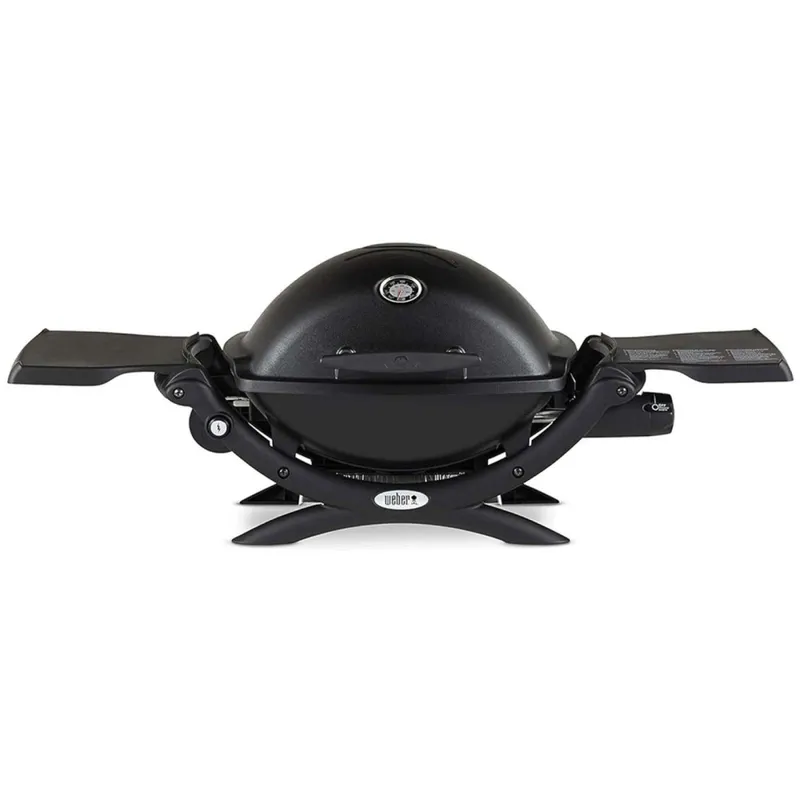 Barbacoa A Gas Negro Acero Inoxidable Weber Q1200 en Negro - Exterior, Uruguay | Divino