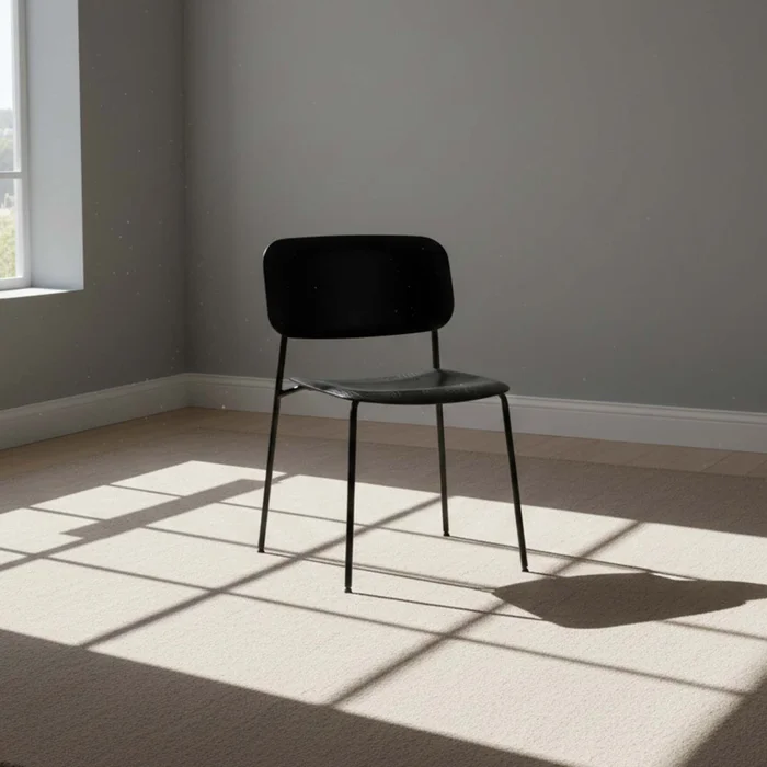 Silla De Comedor Madera-y-metal Negro O´conor Ii en Negro - Sillas, Uruguay | Divino