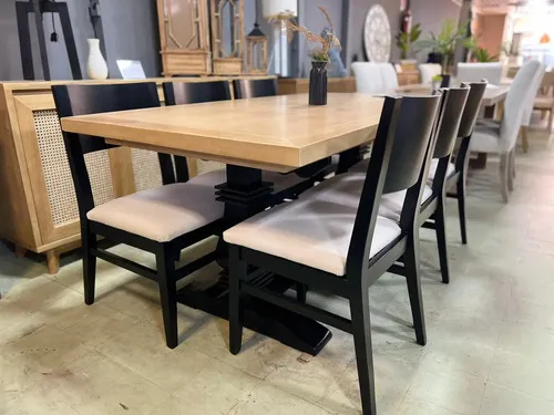 Mesa De Comedor Ozark Home Verona 6 Sillas 180 Cm A Eleccion en Madera natural - Mesas de comedor, Uruguay | Ozark Home