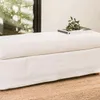BANQUETA UMA - JEAN BLANCO DESMONTABLE Y LAVABLE - Butacas, banquetas y puffs, Uruguay | La Iberica, vista 1 de 4