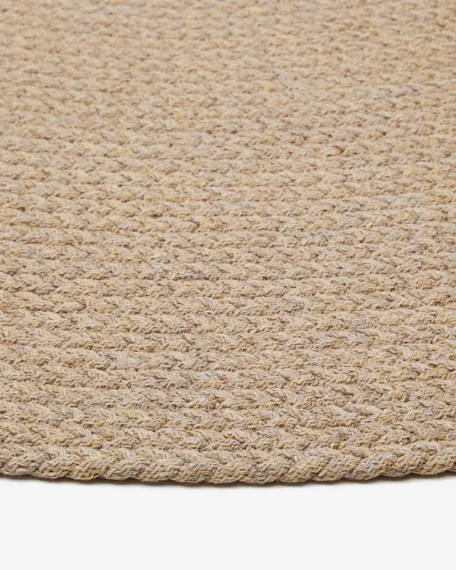 Alfombra redonda Despas de fibras sintéticas - beige Ø 200 cm en Beige - Muebles para el exterior, Uruguay | Kavehome, vista 5