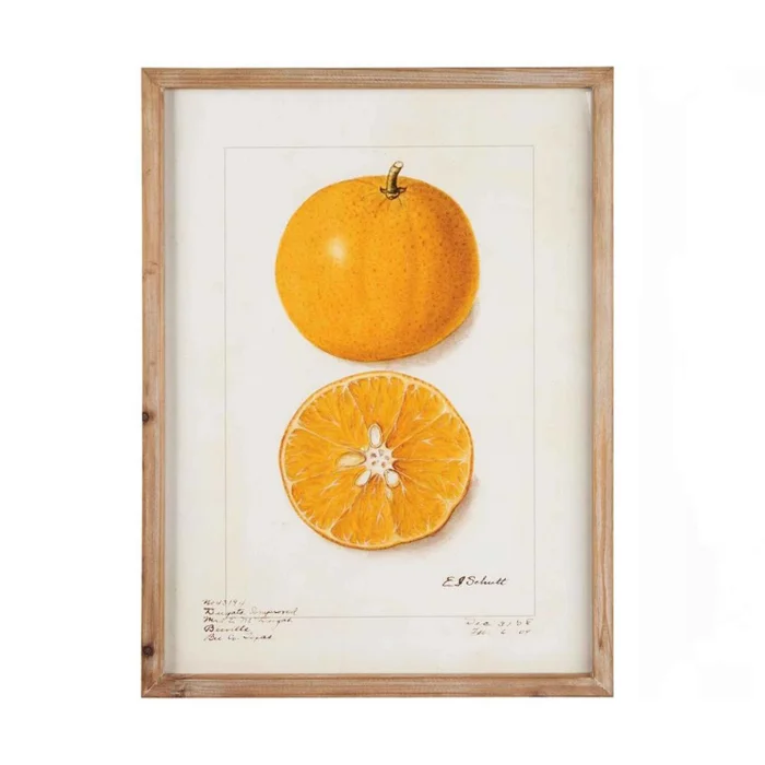 Cuadro Citric - Orange en Madera natural - Decoración de pared, Uruguay | Walnut, vista 2