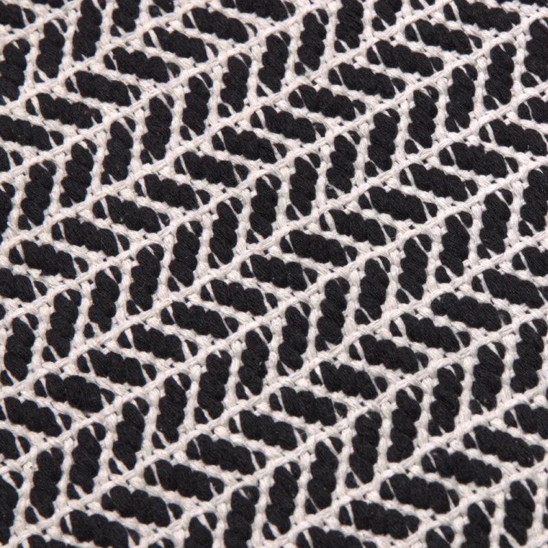 Alfombra tejida 60x90cm - 60x90cm en Negro - Alfombras, Uruguay | Buho Store, vista 3