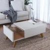 Mesa De Living 1 Cajon Rieles Metalicos Estante De Vidrio - Mesas de arrimo, Uruguay | Muebles Express, vista 5 de 5