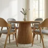 Mesa comedor Miami Redonda 150 cm de Diámetro en Madera natural - Muebles, Uruguay | Indrana, vista 4 de 7