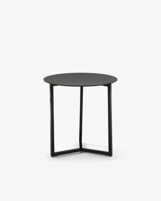 Mesa auxiliar Raeam Ø 50 cm - negro en Negro - Mesas de arrimo, Uruguay | Kavehome