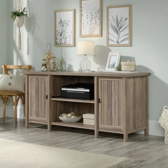 Rack para TV Estante Corredizo Sauder en Madera natural - Muebles para TV, Uruguay | Ecowood, vista 2