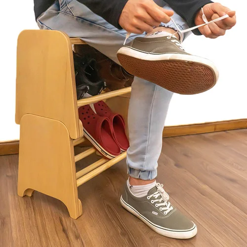 Zapatera Chicago en Madera natural - Aparadores y recibidores, Uruguay | Benteveo, vista 2