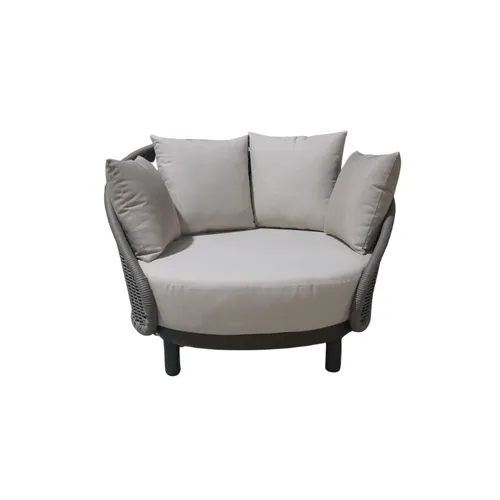 BUTACA MENORCA INDIVIDUAL OUTDOOR CON ALMOHADON en Gris - Muebles para el exterior, Uruguay | Masinfinito Casa
