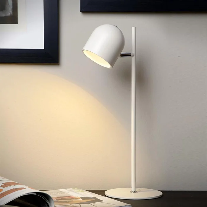 Lámpara de Mesa Monaco Blanco en Blanco - Lámparas de mesa, Uruguay | Serlux, vista 2