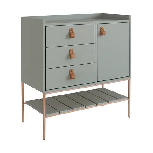 Comoda Multifuncional – Verde / Pie Dorado - Cómodas, Uruguay | Berna home