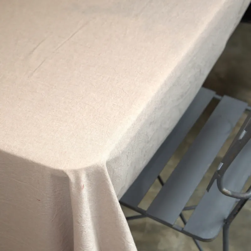 Mantel liso rectángular algodón 140x180cm - beige en Beige - Textiles, Uruguay | Buho Store