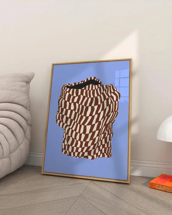 Abstractos Neutros - Blue Vase - Láminas, Uruguay | La Cuadrería, vista 2