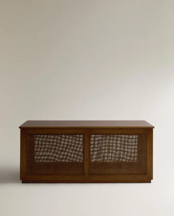 BANCO MADERA Y RATÁN en Marrón - Aparadores y recibidores, Uruguay | Zara Home, vista 2