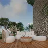 POLTRONA DE EXTERIOR PERLAGE BEIGE - Butacas, banquetas y puffs, Uruguay | Viasono, vista 2 de 5