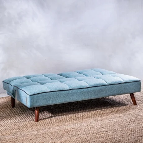 Sofá Cama Frida 3 Cuerpos Azul en Azul - Sillones y sofás, Uruguay | Aihaus, vista 4