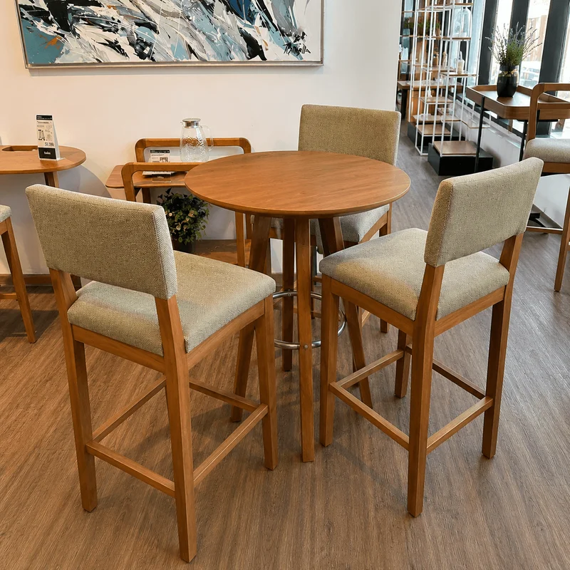 Conjunto Isla Aurea con 3 Banqueta Noa en Beige - Butacas, banquetas y puffs, Uruguay | Balton, vista 7