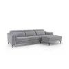 Rinconera Luke - Tela Microfibra - Chaise Derecho - 6686-7 Gris en Beige - Sillones y sofás, Uruguay | NYR, vista 1 de 8
