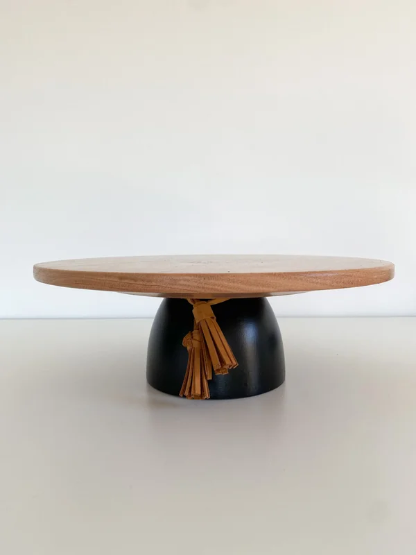 Pie de torta alta base negra y flecos – 30cm - Decoración, Uruguay | Dreams On Time, vista 9