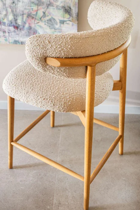 SILLA DE BAR ALLEGRA - FRESNO NATURAL en Blanco - Sillas, Uruguay | La Iberica, vista 7