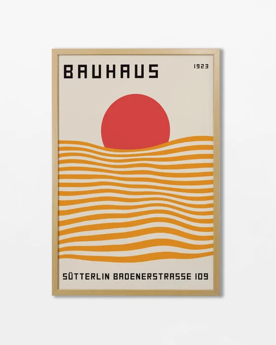 Bauhaus - Orange N.01 en Multicolor - Láminas, Uruguay | La Cuadrería