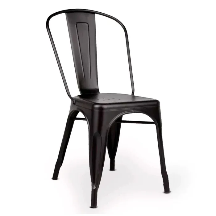 Silla Tolix - Negro en Negro - Sillas, Uruguay | La Cueva Muebles, vista 5