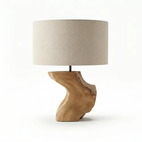 Lámpara de Mesa Nativo Organic Flow en Madera natural - Lámparas de mesa, Uruguay | La Perla