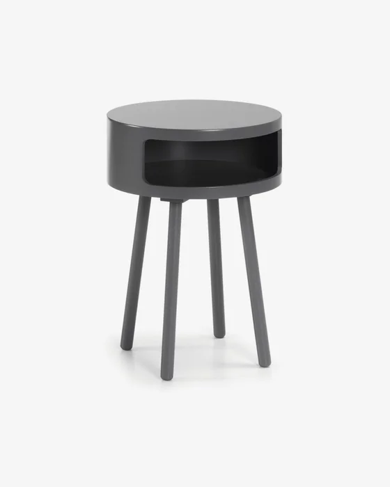 Mesa auxiliar Kurb B Ø 40 cm - gris en Gris - Mesas de arrimo, Uruguay | Kavehome