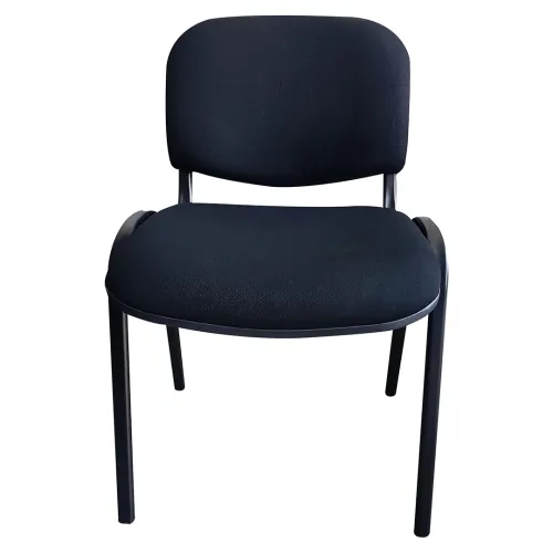Silla De Espera Tapizada en Negro - Sillas de escritorio, Uruguay | Albanés