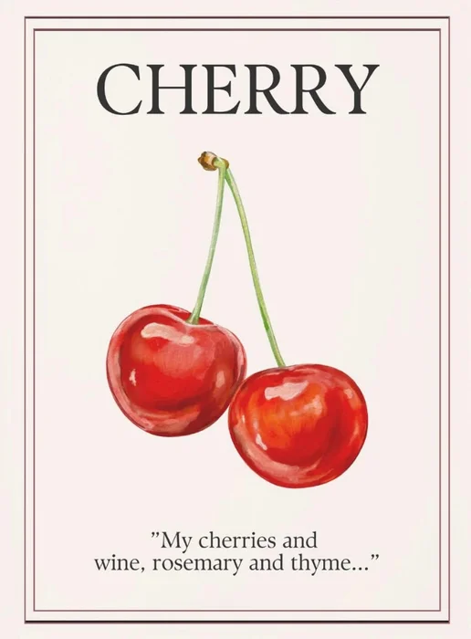 Cherry en Rojo - Láminas, Uruguay | Mara Estudio