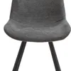 Silla de comedor HYGUM giratoria gris/negro en Gris/negro - Sillas, Uruguay | JYSK, vista 2 de 5