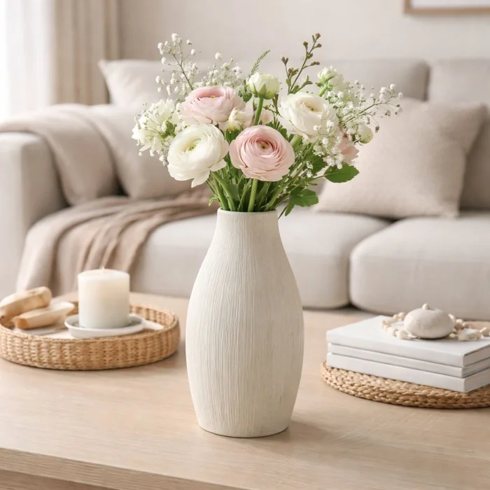FLORERO JAPON Blanco Medium en Blanco - Decoración, Uruguay | Viasono