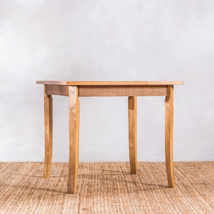 Mesa De Comedor Jacob Teca 85 Cm en Madera natural - Mesas de comedor, Uruguay | Aihaus