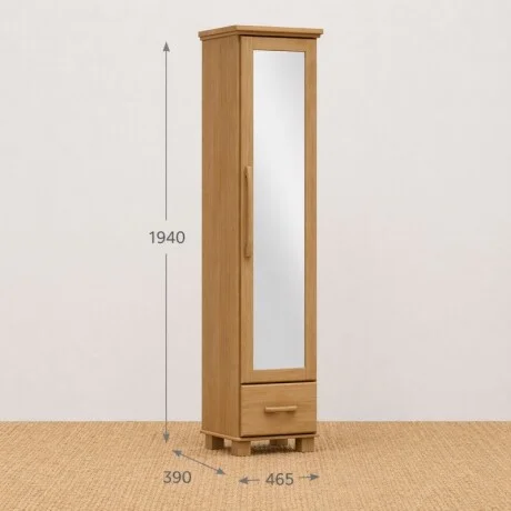 Zapatera Oro Color Freijó en Madera natural - Mesas de luz, Uruguay | Aihaus, vista 3