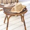 BANQUETA DE RATTAN MARRON en Marrón - Butacas, banquetas y puffs, Uruguay | Sentido Jose Ignacio, vista 1 de 4