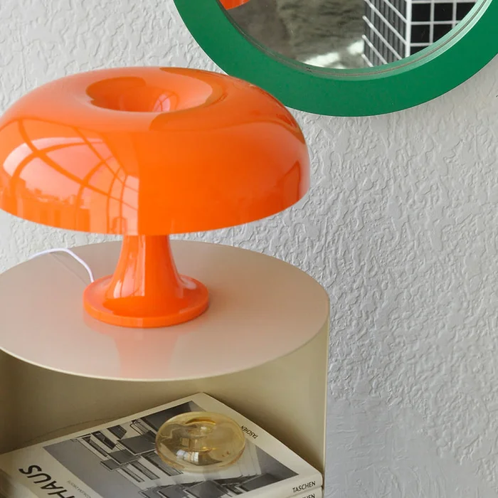 Lampara de mesa retro Mushroom - naranja en Naranja - Lámparas de mesa, Uruguay | Buho Store, vista 7