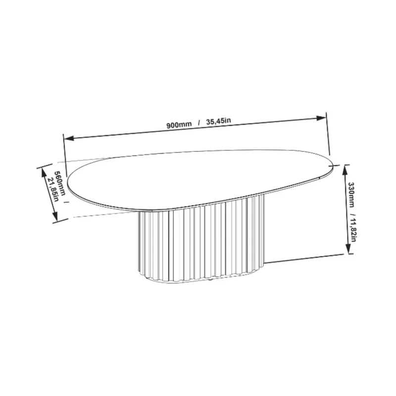 Mesa de ratona Organic small - Linea Manhattan en Madera natural - Mesas de living, Uruguay | Balton, vista 4