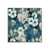 CUADRO CANVAS 60x60cm MARCO PINTURA FLORES AZUL 1 en Azul - Decoración de pared, Uruguay | Koz, vista 1 de 2