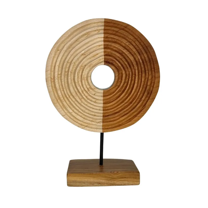 Adorno Decorativo Bon Madera Natural-beige Natural/blanco en Madera natural - Decoración, Uruguay | Divino