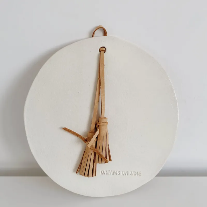 Tabla de cerámica circular en Blanco - Decoración, Uruguay | Dreams On Time